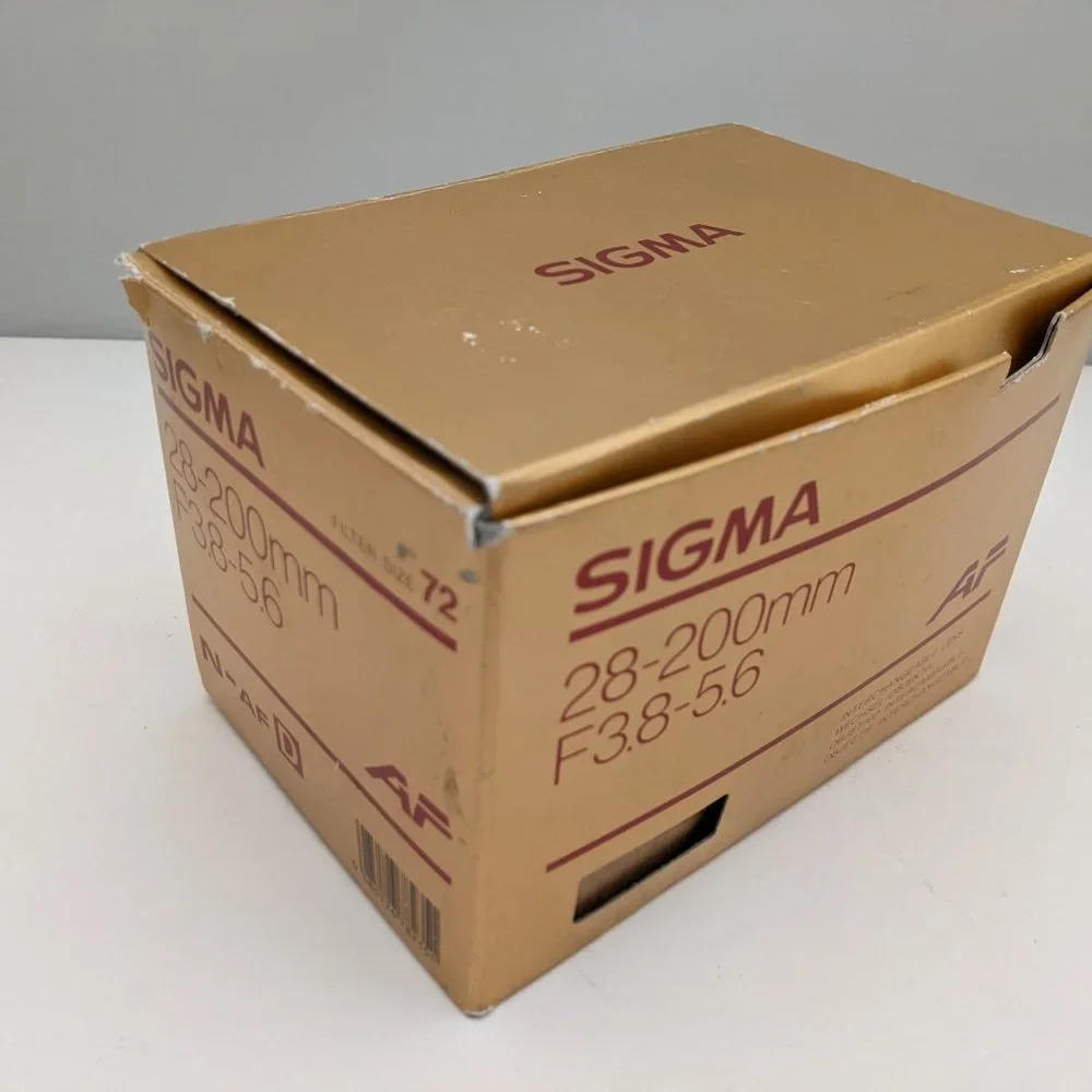 SIGMA AF Lens | 28-200mm f/3.8-5.6 | N - AF D | Filter Size 72 | w/ Caps | USED